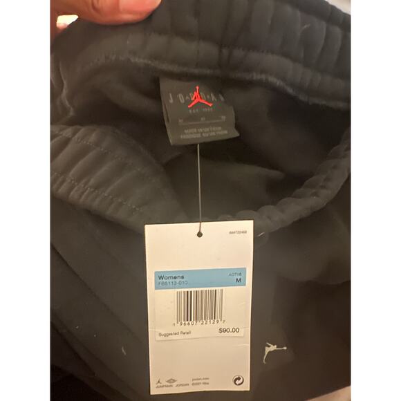 Black Jordan Sweatpants - FB5113-010 - Size M - NEW - Picture 14 of 16